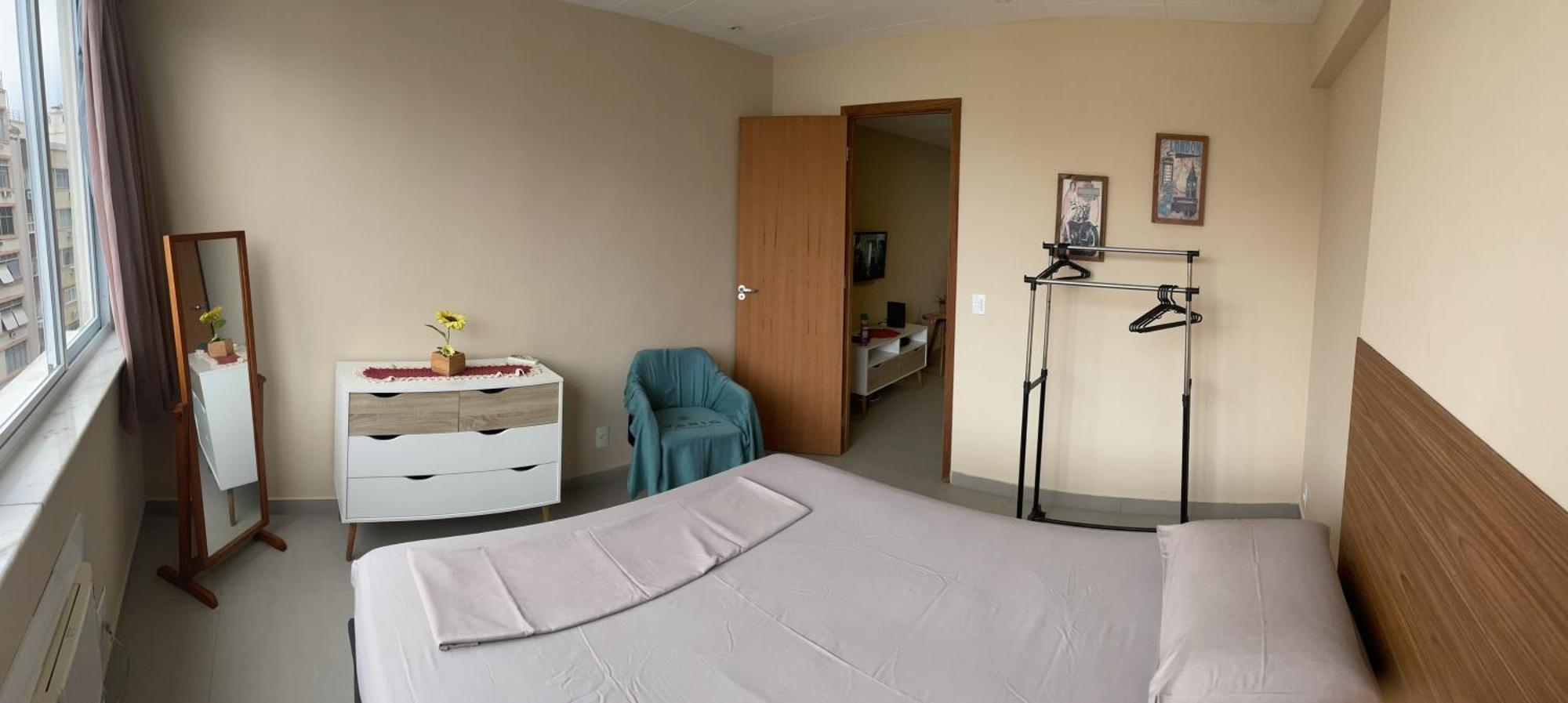 Apartamento Copacabana, Vista para o mar e com garagem Rio de Janeiro Bagian luar foto