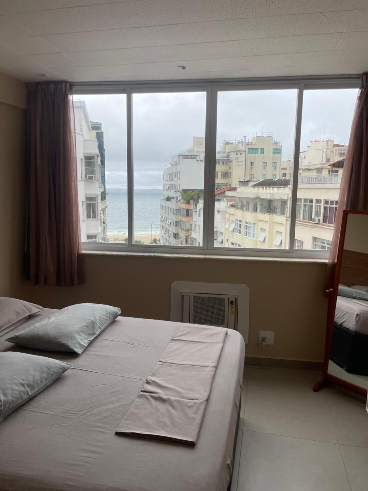 Apartamento Copacabana, Vista para o mar e com garagem Rio de Janeiro Bagian luar foto