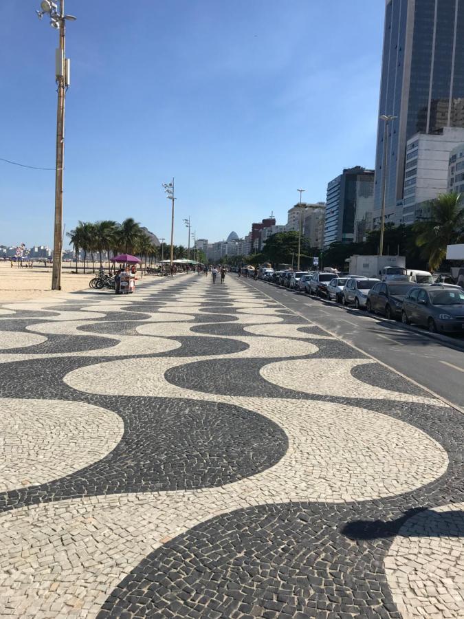 Apartamento Copacabana, Vista para o mar e com garagem Rio de Janeiro Bagian luar foto
