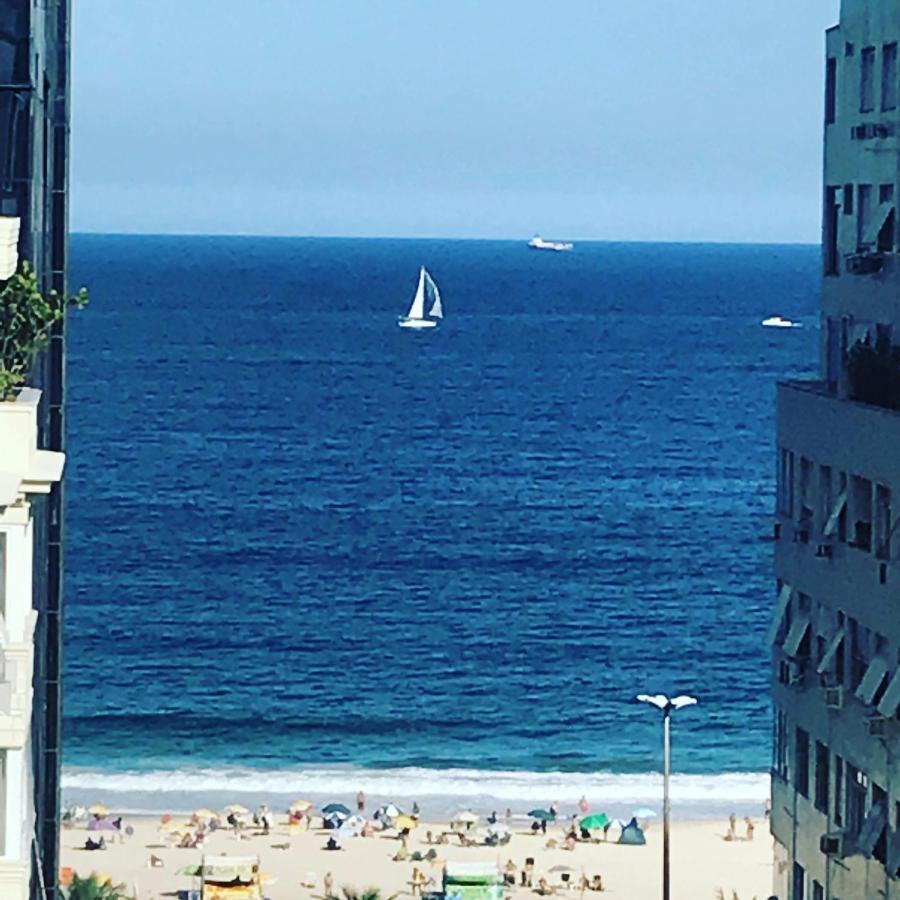 Apartamento Copacabana, Vista para o mar e com garagem Rio de Janeiro Bagian luar foto